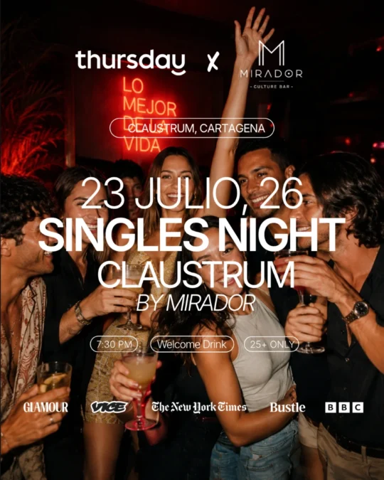 Thursday Cartagena | Singles Night Launch Party - Image 01