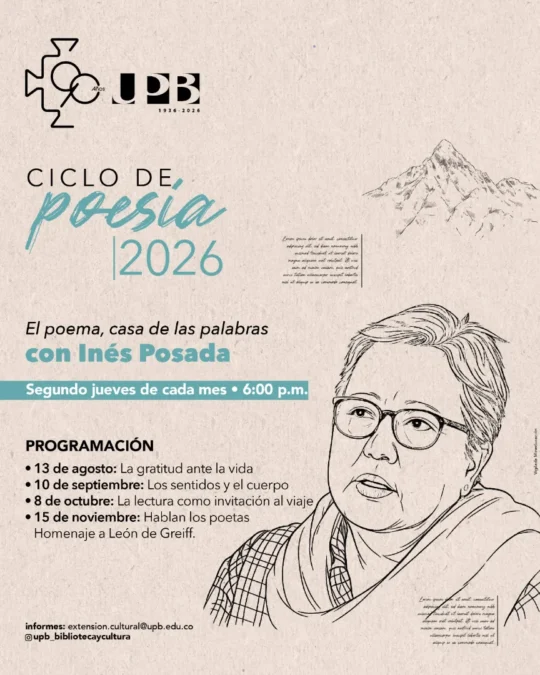 📚✨ Ciclo de Poesía 2026: El poema, casa de las palabras - Image 01