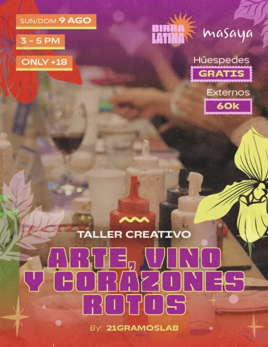 Taller: Arte, Vino y Corazones Rotos - Image 01