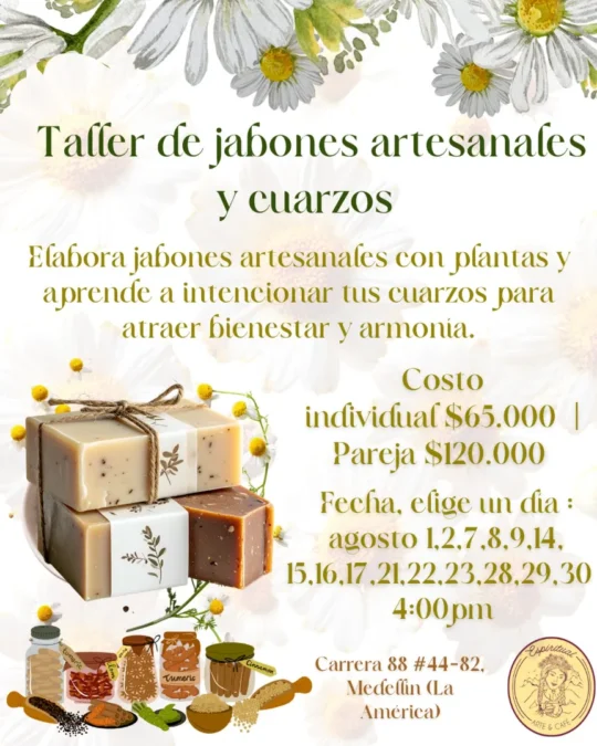 Taller de Jabones Botánicos & Cuarzos💎 - Image 01