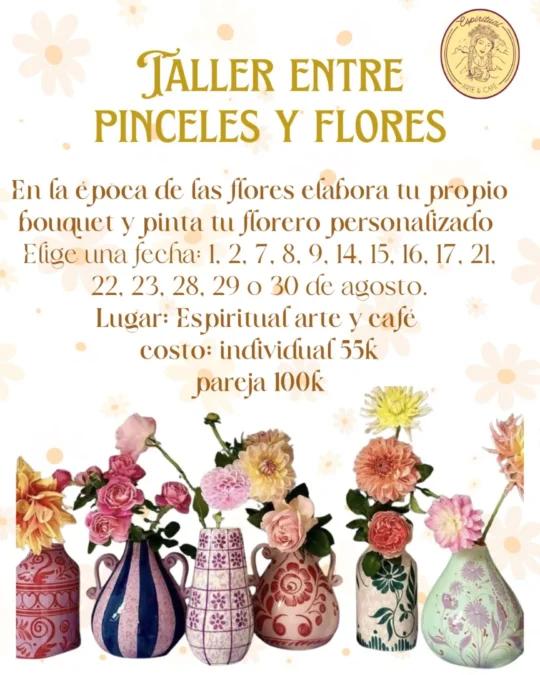 taller entre pinceles y flores - Image 03