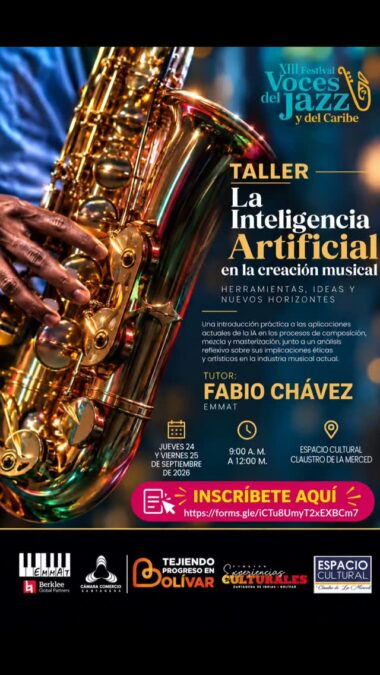 XIII Festival Voces del Jazz y del Caribe – Taller La Inteligencia Artificial en la creación musical - Image 01