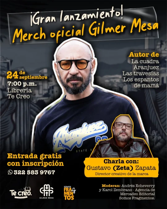 ¡Gran lanzamiento! Merch oficial Gilmer Mesa - Image 01