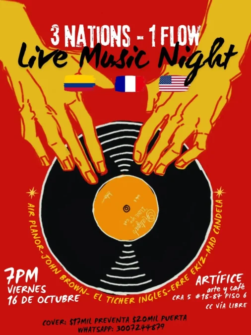 3 NATIONS – 1 FLOW Live Music Night - Image 01