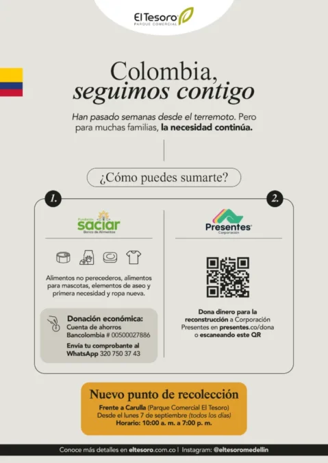 Colombia, estamos contigo Entrega tus donaciones en El Tesoro - Image 08
