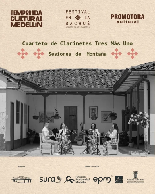 Festival en la Bachué: Cuarteto de Clarinetes Tres Más Uno - Image 01
