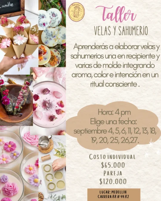 Taller de Sahumerios y Velas Aromática - Image 01