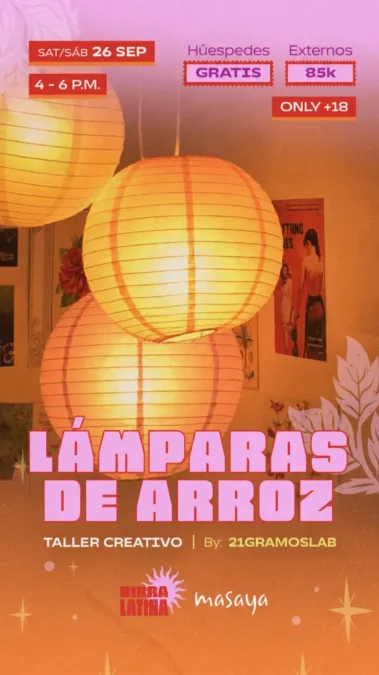 Taller: Lámparas de Arroz Creativas - Image 01
