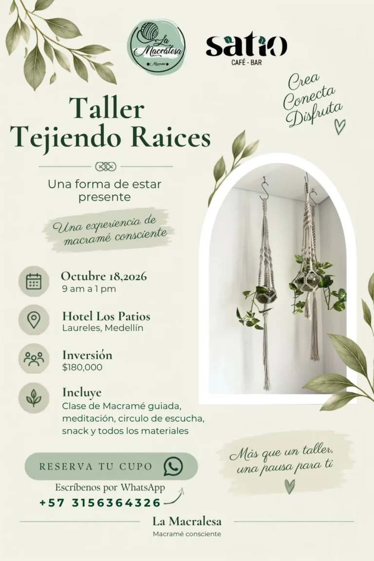 Tejiendo Raíces: taller de macramé consciente - Image 02