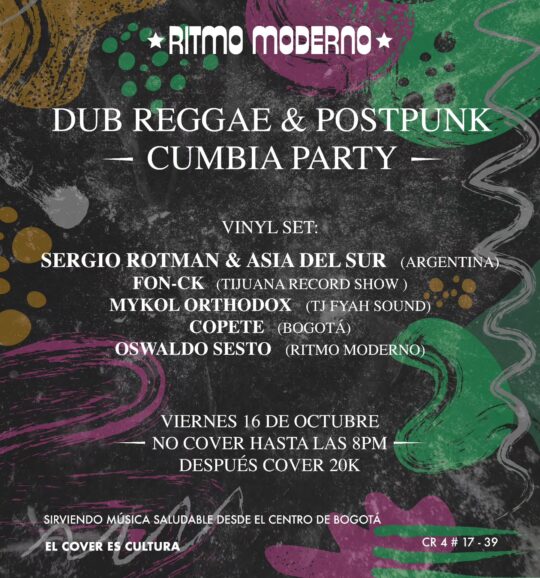 Dub Reggae & Postpunk Cumbia Party - Image 01