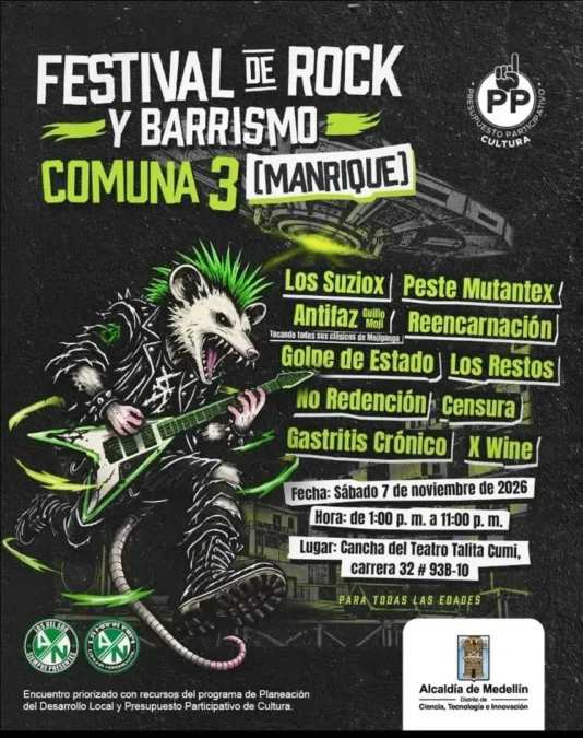 Festival De Rock Y Barrismo Comuna 3 Manrique 2026 - Image 10352