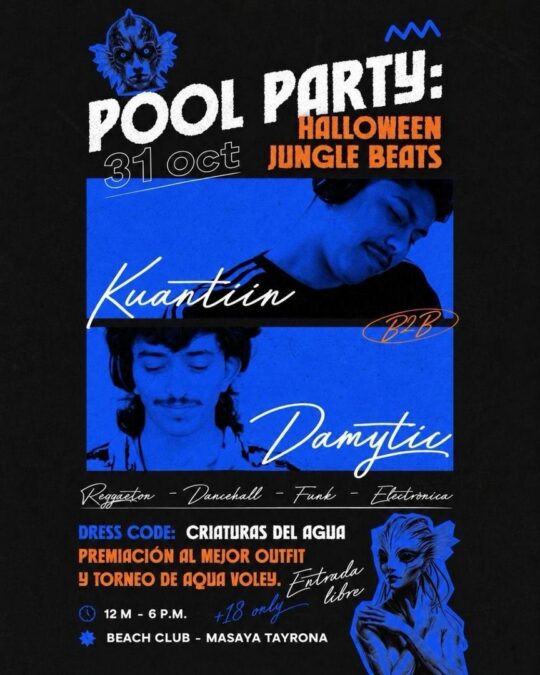 POOL PARTY HALLOWEEN JUNGLE BEATS - Image 10370