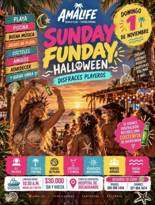 Sunday Funday Halloween Disfraces Playeros - Image 10302