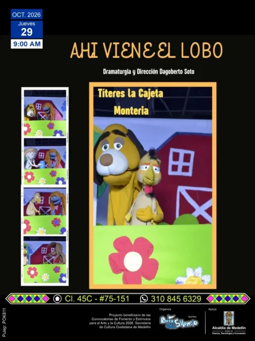 ¡AHÍ VIENE EL LOBO! – Títeres La Cajeta, de Montería - Image 01