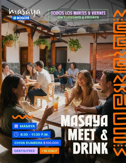 ¡Meet & Drinks en Masaya Bogotá! - Image 01